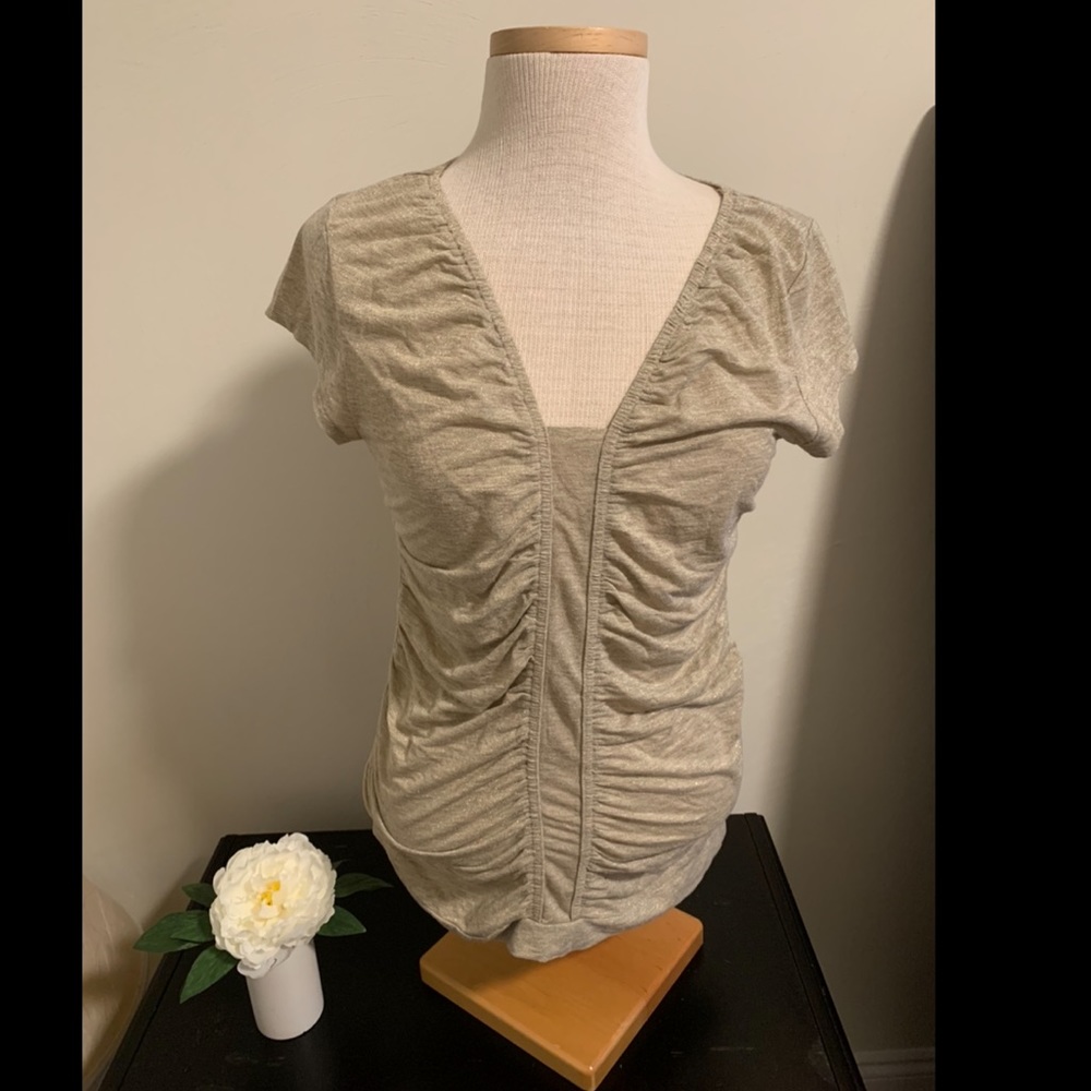 Design History Gold Shimmer Top